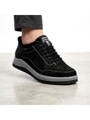 Kindep (Carlo Rossi) Içi Dışı Hakiki Deri Rahat Erkek Günlük Ayakkabı Siyah