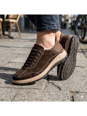 Kindep (Carlo Rossi) Içi Dışı Hakiki Deri Rahat Erkek Günlük Ayakkabı Kahve