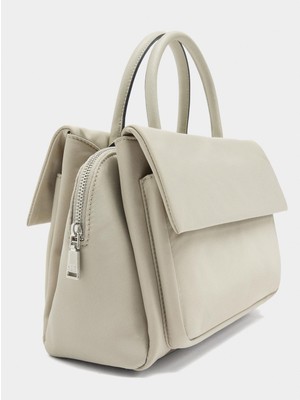 Parfois Kadın Çift Kapaklı Teknik Kumaş Tote Çanta