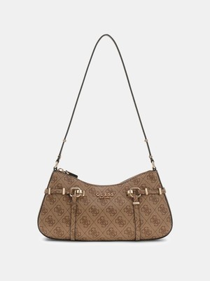 Guess Leona Logolu Kadın Kahverengi Omuz Çantası HWSG9917180-LTL