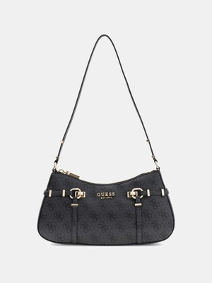 Guess Leona Logolu Kadın Antrasit Omuz Çantası HWSG9917180-CLO