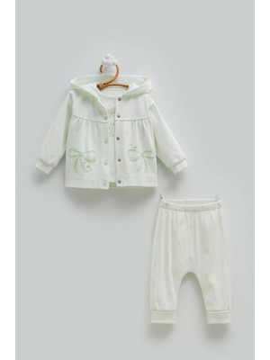 Caramell Love Tıme Üçlü Alt Üst Takım - Yeşil - 80-86 cm Yeşil