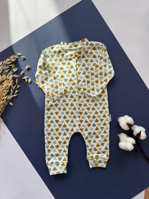 Moda Kız -Erkek Bebek Pamuklu Çıtçıtlı 3'lü Uzun Kollu Yeni Doğan Body 1-3-6 Ay
