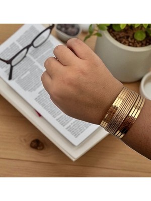 ALS Tasarım Dünyası Kadın  Çoklu Görünümlü Bileğe Geçirmeli Bileklik