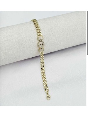 SY Aksesuar 14K Gold Kuyumcu Model Harf Bileklik