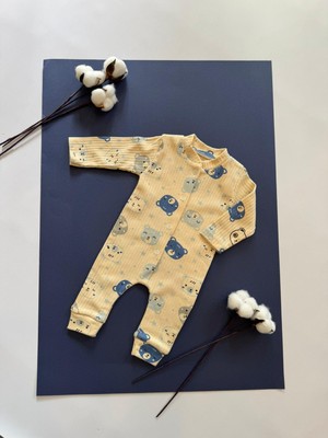 Moda Kız -Erkek Bebek Pamuklu Çıtçıtlı 3'lü Uzun Kollu Yeni Doğan Body 1-3-6 Ay