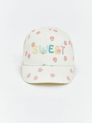 LC Waikiki Sweet Yazısı Nakışlı Kız Bebek Kep Şapka  (S6)