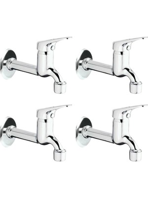 Hopinip 4lü Aç Kapa Mix Lavabo Musluk Wc Lavabo Uzun Musluk Perlatörlü ( Lisinya )