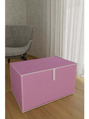 Hopinip Çok Amaçlı Düzenleyici Kutu Organizer Cırt Cırtlı Hurç Mega Boy 30CM x 40CM x 60CM (1 Adet) 6272 ( Lisinya )