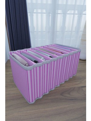 Hopinip 8 Bölmeli Dolap ve Çekmece Içi Düzenleyici Akordiyon Organizer L-00517 (3 Adet) ( Lisinya )