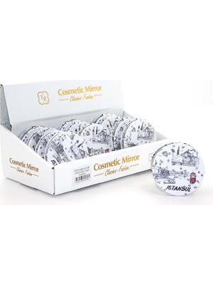 Hopinip Taşlı Istanbul Tasarımı El Aynası Ince ALK2481 - Lisinya