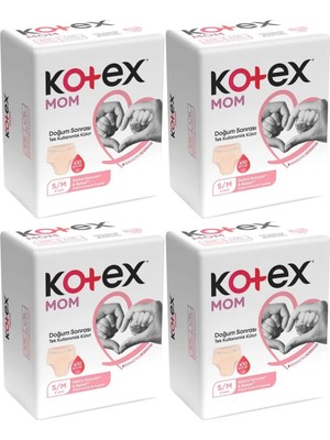 Kotex Mom Lohusa Külodu - Külot Bez S - Small - Küçük / M - Medium - Orta 32 Li Set (4pk*8)