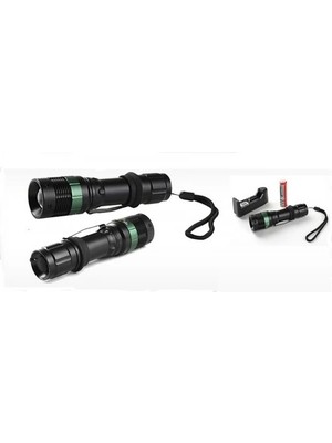 Hopinip Power Style 500 Lumen 600 Metre Işık Uzantılı Zoomlu Şarjlı El Feneri 6109 ( Lisinya )