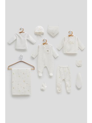 Caramell Jungle Frıends Müslin 10LU Set - Ekru - 56-62 cm Ekru