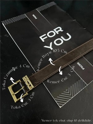 Fiori Yazılı Köprü Gold Toka Kadın Kemer, Pantolon Kemeri, Ceket Kemeri, Elbise Kemeri, Gömlek Kemer