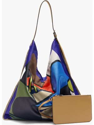 Parfois Kadın Baskılı Teknik Kumaş Omuz Çantası