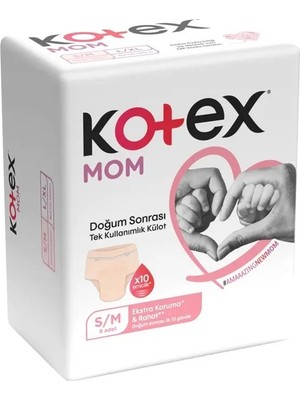Kotex Mom Lohusa Külodu - Külot Bez S - Small - Küçük / M - Medium - Orta 16 Lı Set (2pk*8)