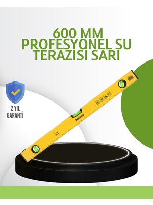Hopinip Hassas Ölçüm Sağlayan 600 mm Sarı Su Terazisi - Lisinya
