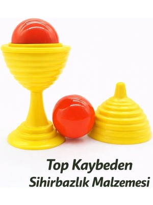 Hopinip Sarı Renk Sihirli Kupa Top Kaybetme Oyunu 7 cm - Lisinya