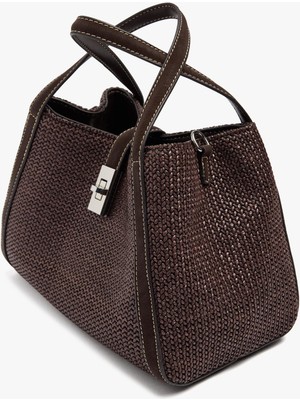 Parfois Kadın Çapraz Askılı Hasır Efektli Tote Çanta