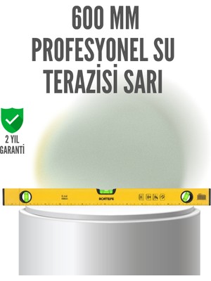 Hopinip 600 mm Su Terazisi Sarı Dayanıklı Gövde Hassas Ölçüm - Lisinya