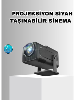 Hopinip Taşınabilir Akıllı Projeksiyon HDMI USB Uyumlu Oyun Destekli Kompakt - Lisinya