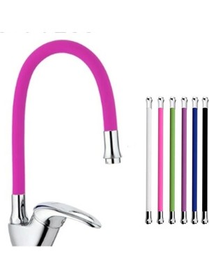 Hopinip Mix Kuğu Mutfak Evye Batarya Renkli Oynar Başlıklı Pembe ( Lisinya )