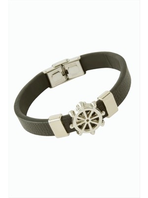 Rivera Tech Rvrtaks Çapa Lüks Deri Bileklik