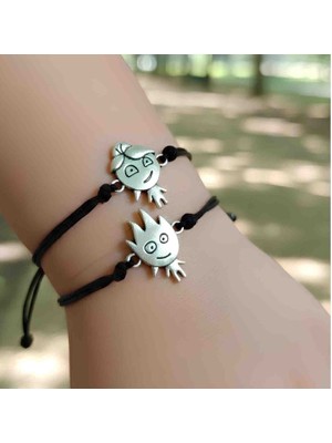 Bontexs Çocuk Birbirini Tamamlayan Ateş ve Su Karakterli Arkadaşlık Bileklik Seti