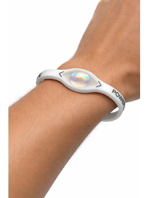 Power Balance Beyaz Denge Bilekliği Orijinal