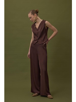 Sateen Kadın Saten Pantolon 1935-5072