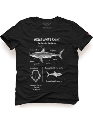Tarrzzcom Unisex Regular Tasarım Tshirt Great Shark