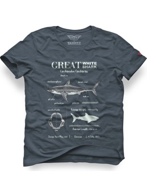 Tarrzzcom Unisex Regular Tasarım Tshirt Great Shark