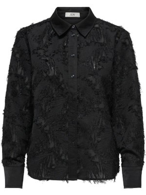 Jdytess L/s Contrast Loose Shırt Wvn