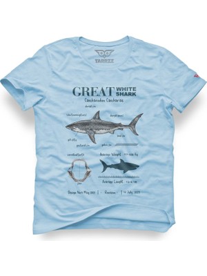 Tarrzzcom Unisex Regular Tasarım Tshirt Great Shark