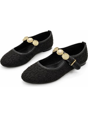 papucumun dünyası Günlük Kemerli Tokalı  Kadın Babet