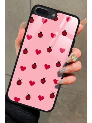 Snacase Apple iPhone 7 Plus Uyumlu Uğur Böceği Tasarımlı Parlak Silikon Kılıf