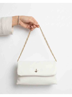 Jaseco Kuş Logolu Deri Görünümlü Zincirli Kadın Omuz Çantası