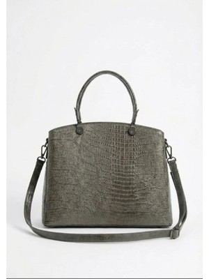 Heybe Shop Üç Bölmeli Vintage Deri Kadın Çapraz Askılı El ve Kol Çantası