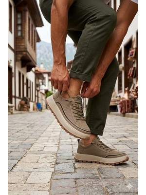 Guja 26Y514 Rahat Hafif Taban Tekstil Lastik Bağcıklı Sneaker Erkek Ayakkabı