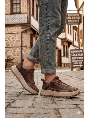 Guja 26Y514 Rahat Hafif Taban Tekstil Lastik Bağcıklı Sneaker Erkek Ayakkabı