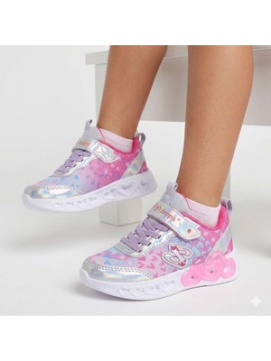 Rungo Ndrops Kız Çocuk Işıklı Cırtlı Anorak Hafif Spor Sneakers Ayakkabı