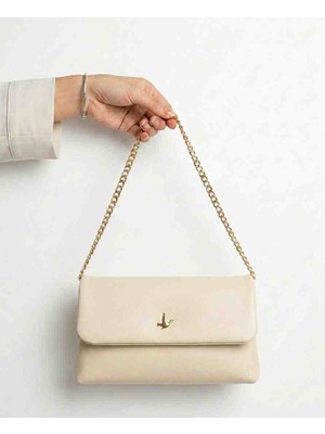 Jaseco Kuş Logolu Deri Görünümlü Zincirli Kadın Omuz Çantası