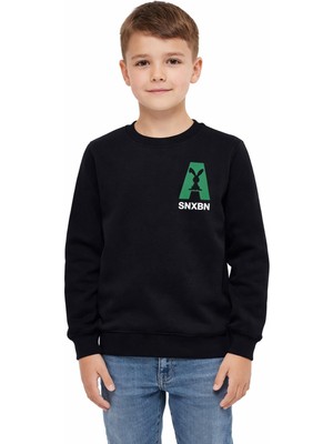 Baglan Erkek Çocuk Önü Baskılı Sweatshirt BGL-ST05234