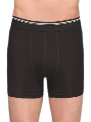Berrak Erkek Siyah 6'lı Paket Likralı Boxer ELF568BER10976-SİYAH-XL