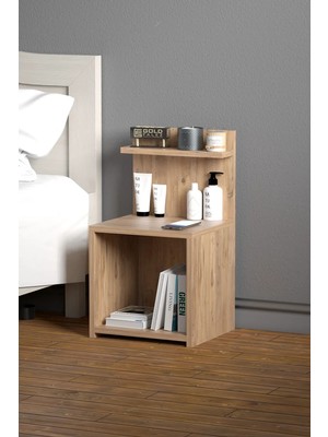 Komodin Raf Salon Ofis Dolabı Ceviz