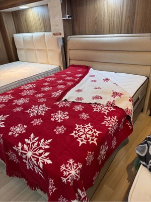 Esinti Çift Kişilik Pamuk Battaniye %100 Organik Pamuk-Yatak Odanıza Şıklık Katacak