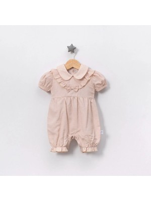 Jolly Joy Puanlı Tüllü Kız Tulum - Bej - 3 - 6 Ay Bej