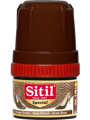 Sitil Ayakkabı Boyası Koyu Kahve Krem 60 ml 2 Adet