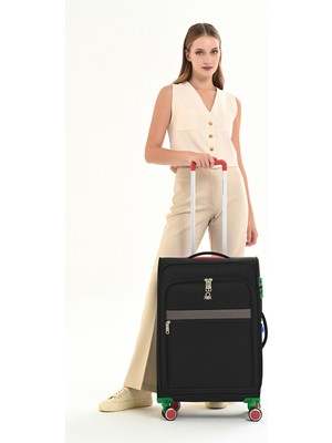 United Colors Of Benetton Trolley 60 cm Siyah Unisex Valiz